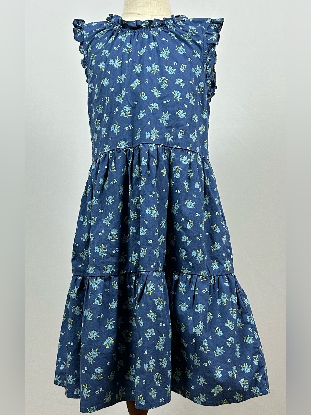 WALKING ON SUNSHINE girls tiered floral sundress - size small